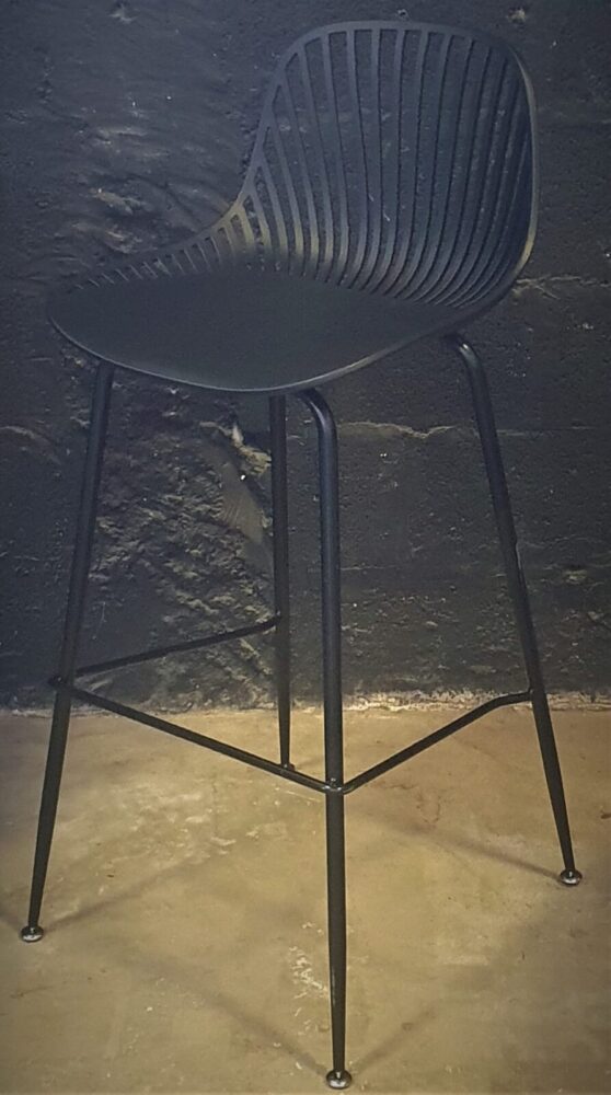 כסא בר סטריפ שחור